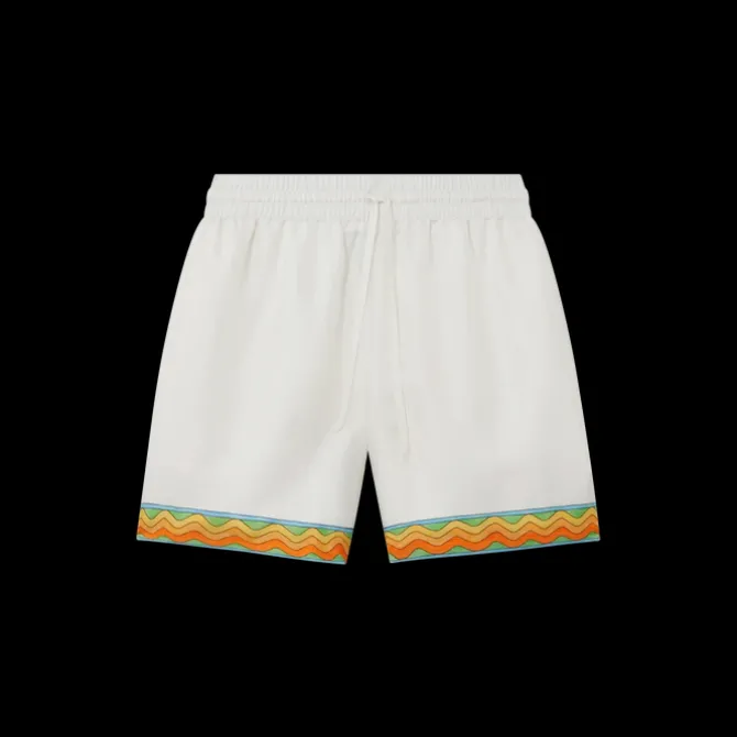 Afro Cubism Tennis Club Silk Shorts