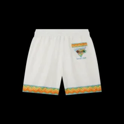 Afro Cubism Tennis Club Silk Shorts