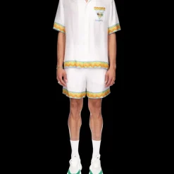 Afro Cubism Tennis Club Silk Shirt