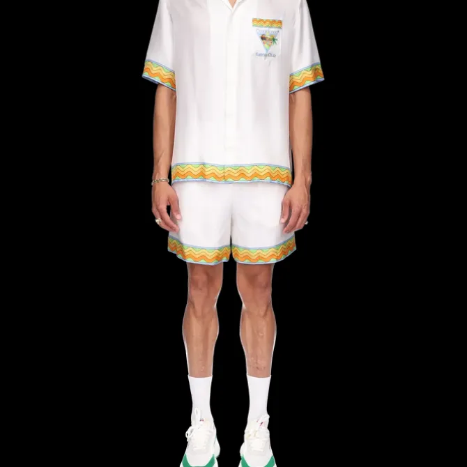 Afro Cubism Tennis Club Silk Shirt