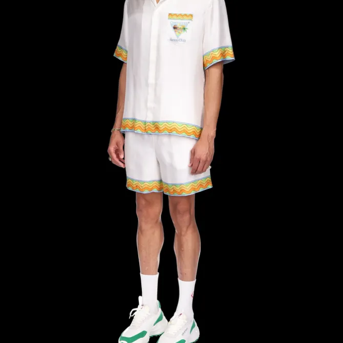 Afro Cubism Tennis Club Silk Shirt