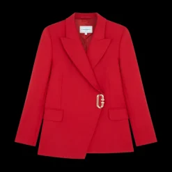 Asymmetric Double Breasted Jacket