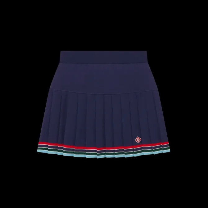 Baseball Pleated Skirt