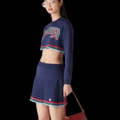 Baseball Pleated Skirt