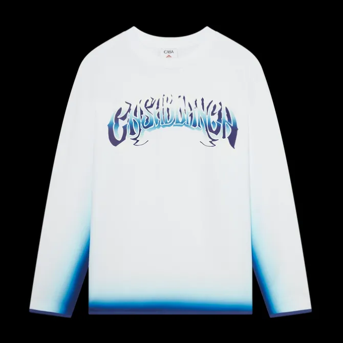 Blue Fade Long Sleeve T-Shirt