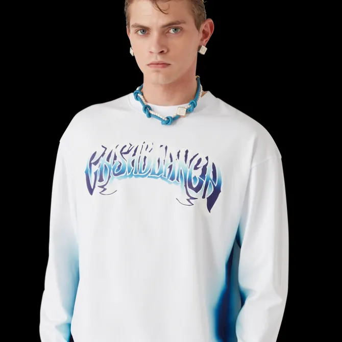 Blue Fade Long Sleeve T-Shirt