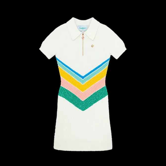 Boucle Chevron Dress
