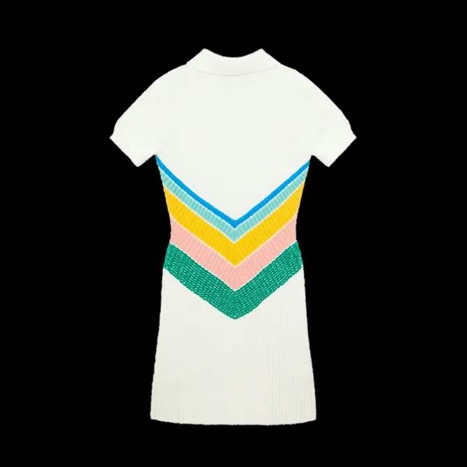 Boucle Chevron Dress