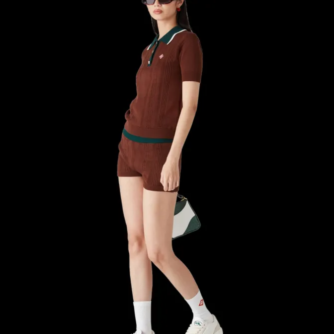 Cable Knit Mini Shorts