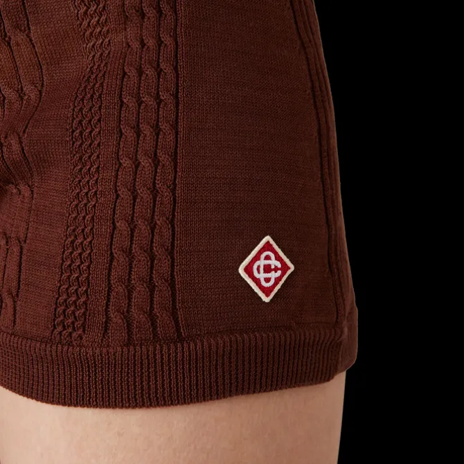 Cable Knit Mini Shorts