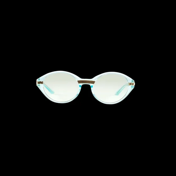 Cannes Gold & Light Green Sunglasses