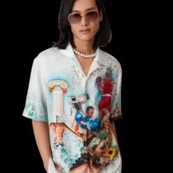 Celebration Du Sport Short Sleeve Silk Shirt