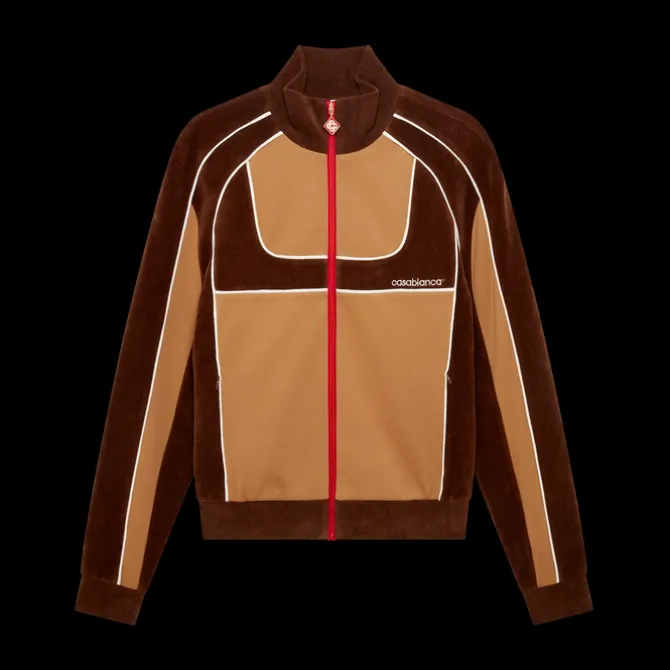 Chenille Panelled Track Jacket
