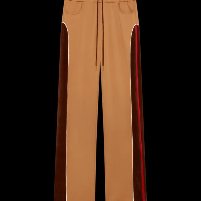 Chenille Panelled Track Pants