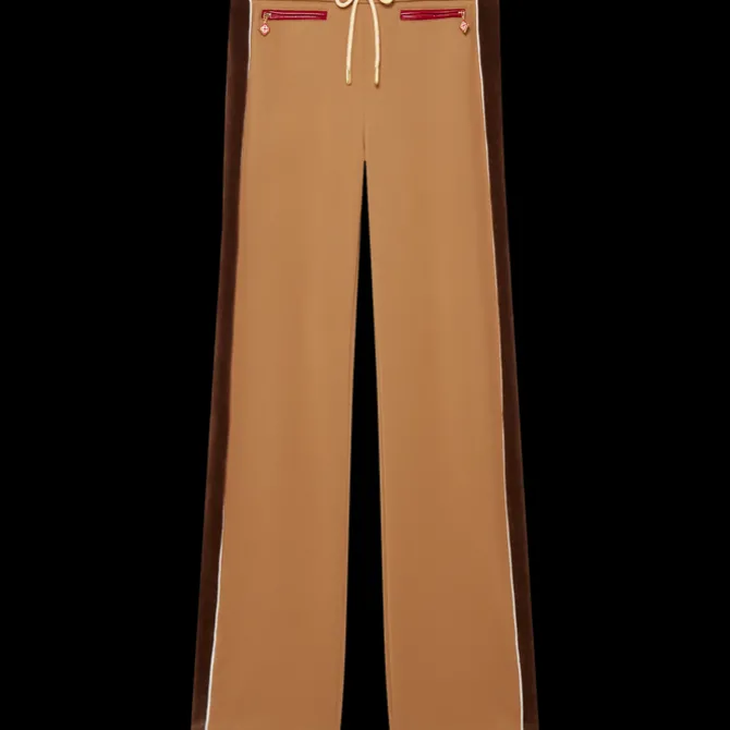 Chenille Panelled Track Pants