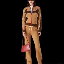 Chenille Panelled Track Pants