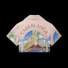 Chevaux Sauvages Cropped Silk Shirt