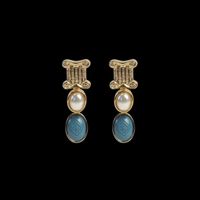 Column Drop Earrings