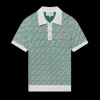 Column Jacquard Monogram Polo Shirt