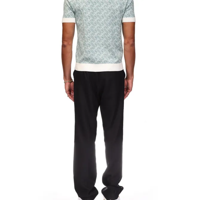 Column Jacquard Monogram Polo Shirt