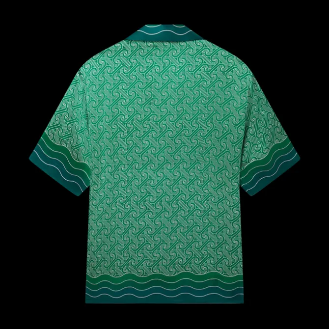 Column Monogram Silk Shirt