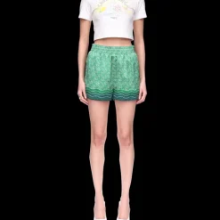 Column Monogram Silk Shorts