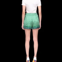 Column Monogram Silk Shorts