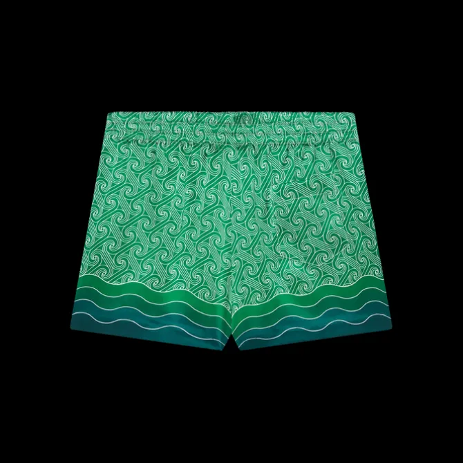 Column Monogram Silk Shorts