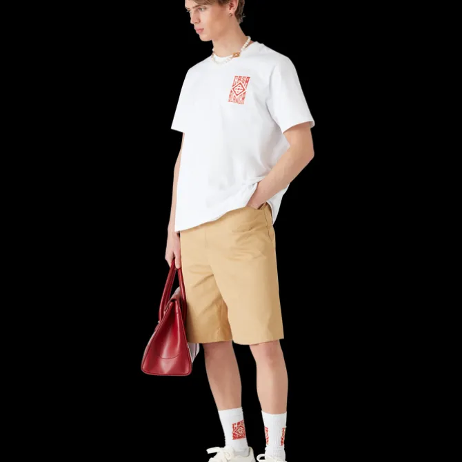 Cotton Pleated Shorts