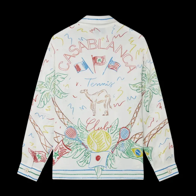 Crayon Tennis Club Silk Shirt