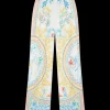 Crayon Vase Silk Trousers