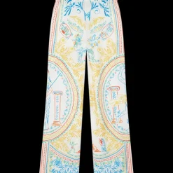 Crayon Vase Silk Trousers