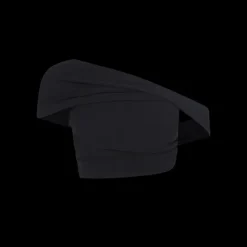 Crepe Draped Crop Top