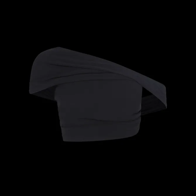 Crepe Draped Crop Top