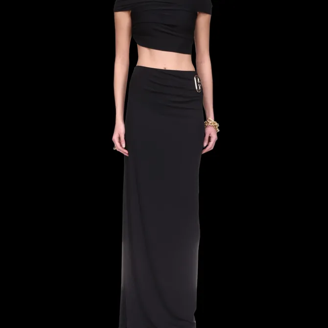 Crepe Draped Crop Top
