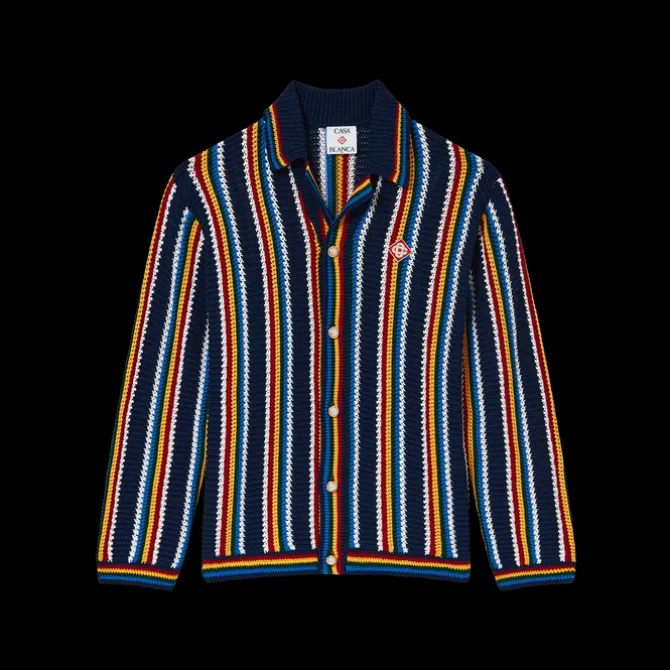 Crochet Stripe Shirt