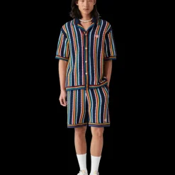 Crochet Stripe Shirt