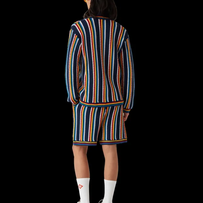 Crochet Stripe Shirt