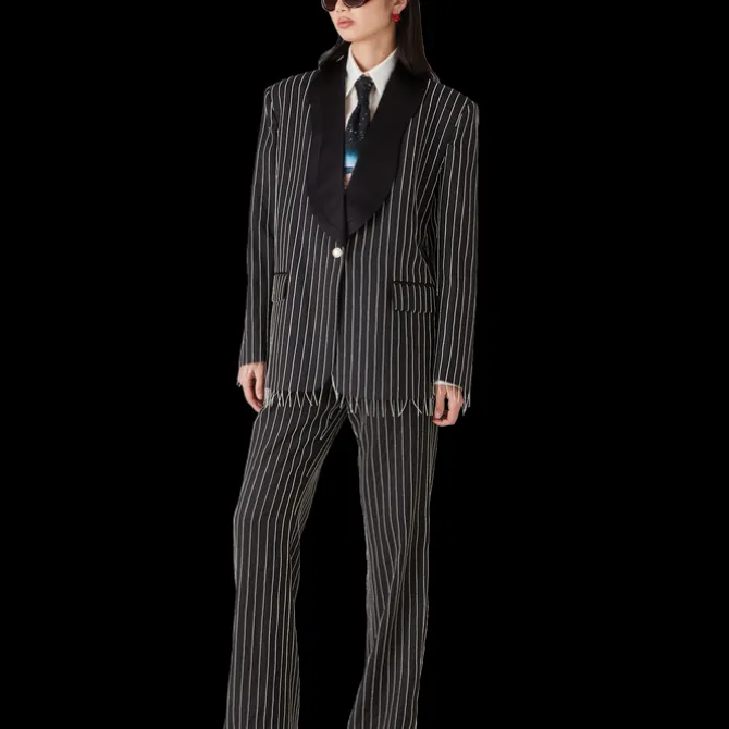 Crystal Embellished Tailored Trousers