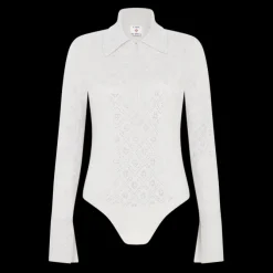 Crystal Monogram Knit Bodysuit