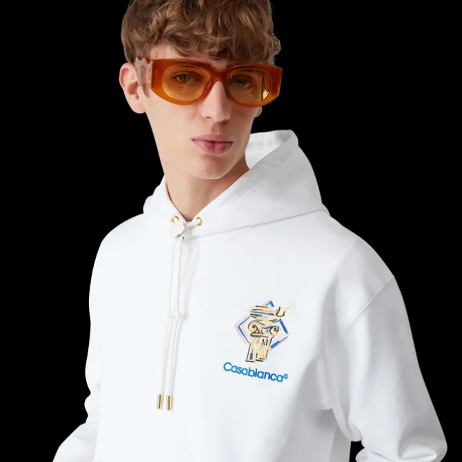 Diamond Column Hooded Sweatshirt