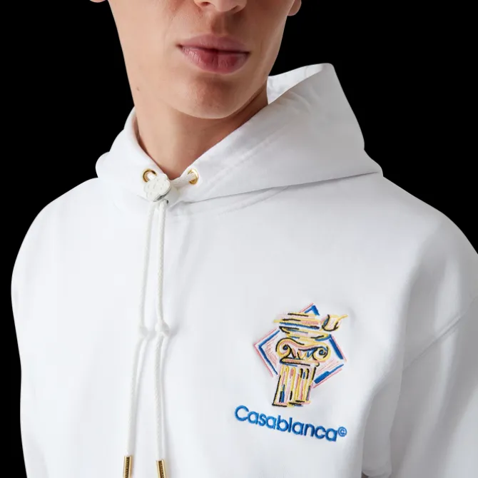 Diamond Column Hooded Sweatshirt