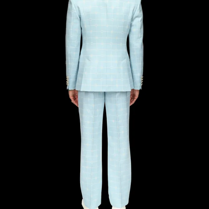 Double Breasted Jacquard Jacket