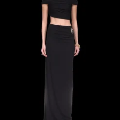 Draped Maxi Skirt