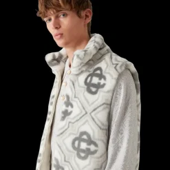 Faux Fur Monogram Gilet