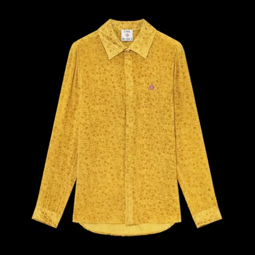 Floral Devor√© Silk Shirt