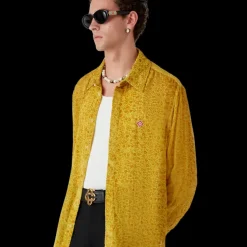 Floral Devor√© Silk Shirt