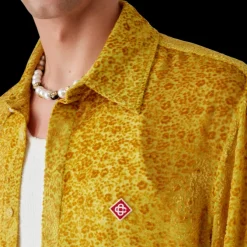 Floral Devor√© Silk Shirt