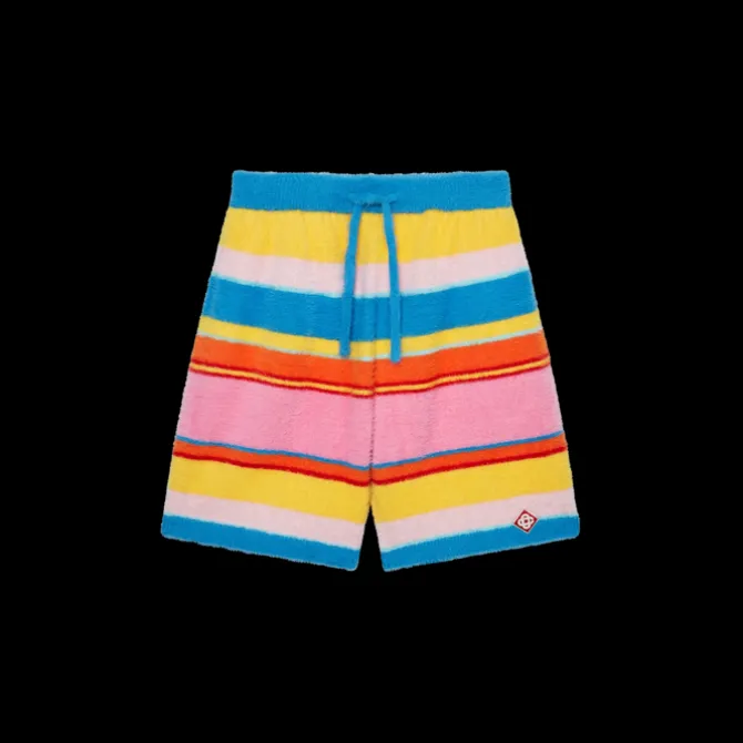 Fluffy Stripe Oversized Shorts