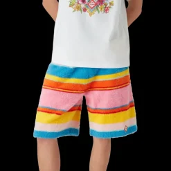 Fluffy Stripe Oversized Shorts